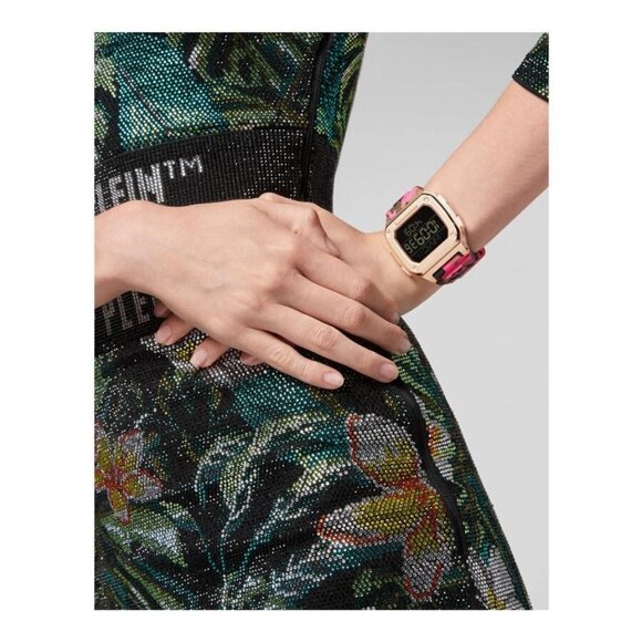 NWT Authentic Philipp Plein Hyper Shock Quartz Digital Black Dial Unisex Watch - Picture 4 of 5